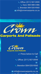 Mobile Screenshot of crowncarports.co.za